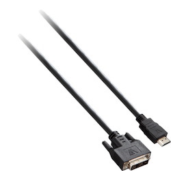 V7 Black Video Cable HDMI Male to DVI-D Male 2m 6.6ft