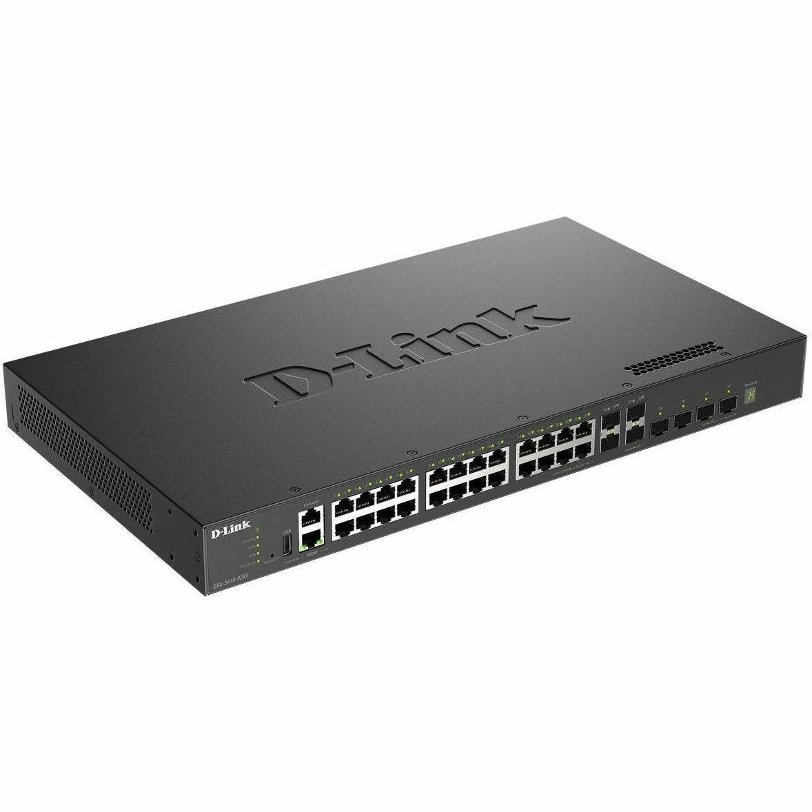 D-Link DXS-3400 DXS-3410-32XY 24 Ports Manageable Layer 3 Switch - 10 Gigabit Ethernet, 25 Gigabit Ethernet - 10GBase-X, 25GBase-X, 10GBase-T