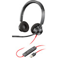 Poly Blackwire 3325-M Wired On-ear Stereo Headset