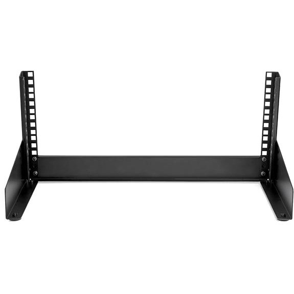 StarTech.com 2-Post 4U Desktop Server Rack, Open Frame 19in Network Rack, Small Home/Office Rack for AV / Studio / Data / IT Equipment