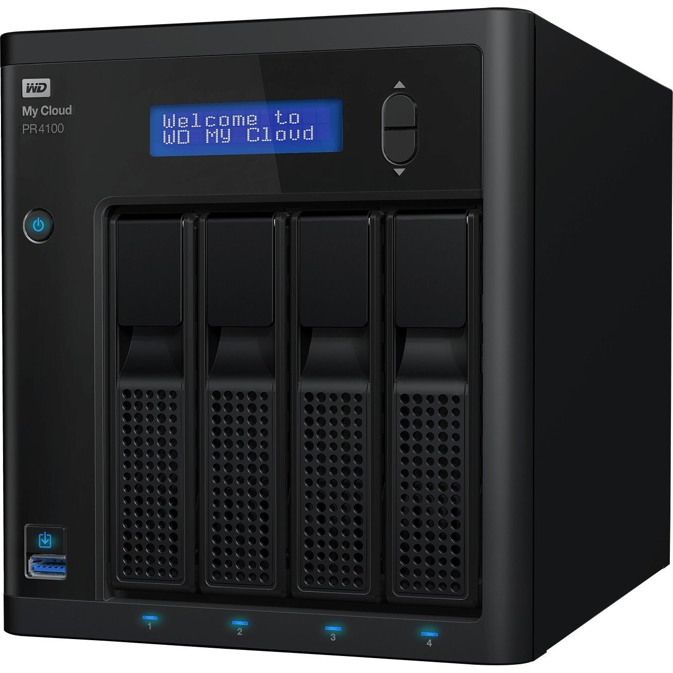 WD My Cloud Pro PR4100 4 x Total Bays NAS Storage System - Intel Pentium N3710 Quad-core (4 Core) 1.60 GHz - 4 GB RAM Desktop