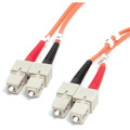 StarTech.com 1m Fiber Optic Cable - Multimode Duplex 62.5/125 - LSZH - SC/SC - OM1 - SC to SC Fiber Patch Cable