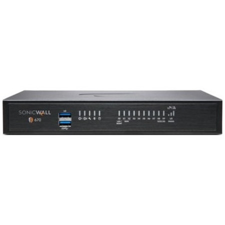 SonicWall TZ670 Network Security/Firewall Appliance - 1 Year TotalSecure Advanced Edition - TAA Compliant