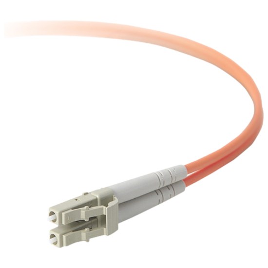 Belkin Fiber Optic Cable, 10GB/100GB Aqua Multimode LC/LC Duplex, 50/125 OM4