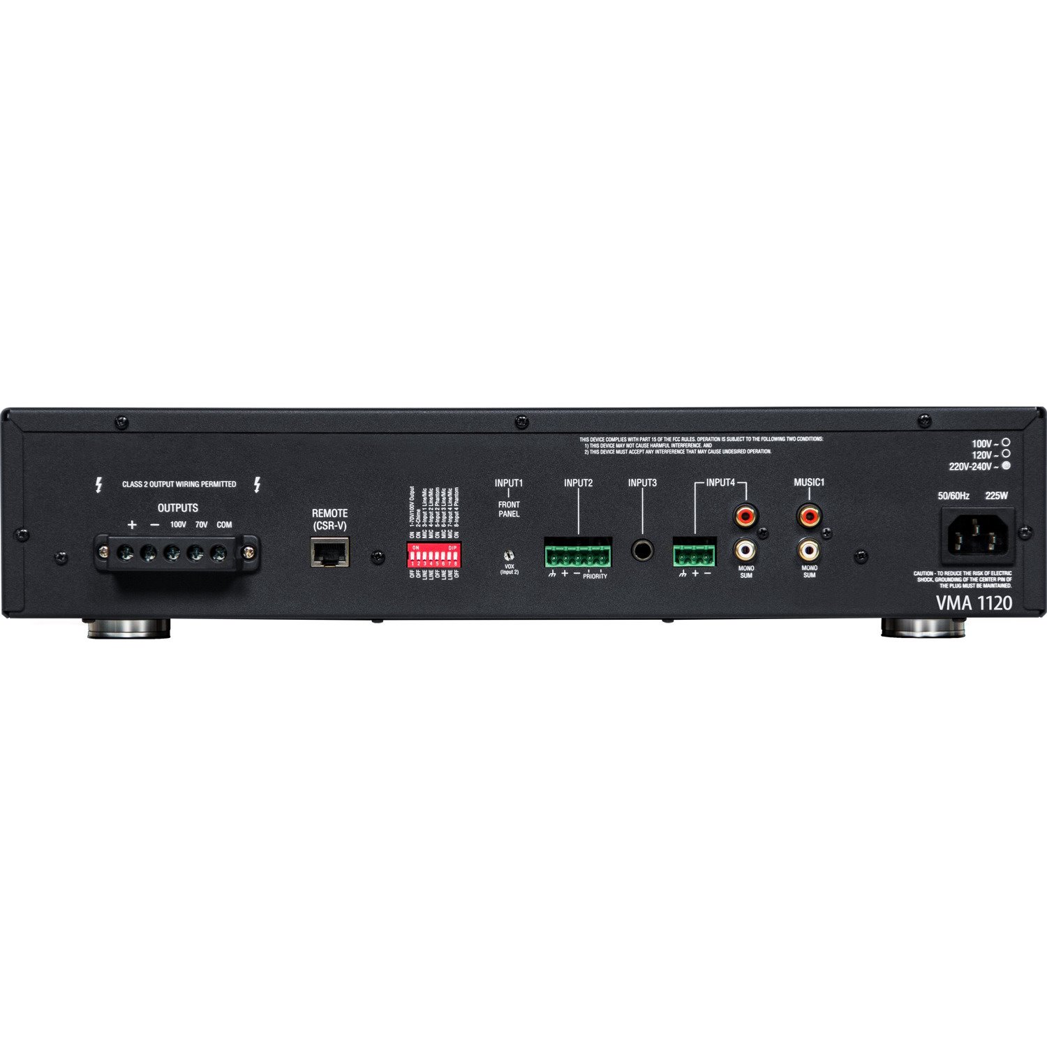 JBL Commercial VMA1120 Amplifier - 120 W RMS - 1 Channel - Black