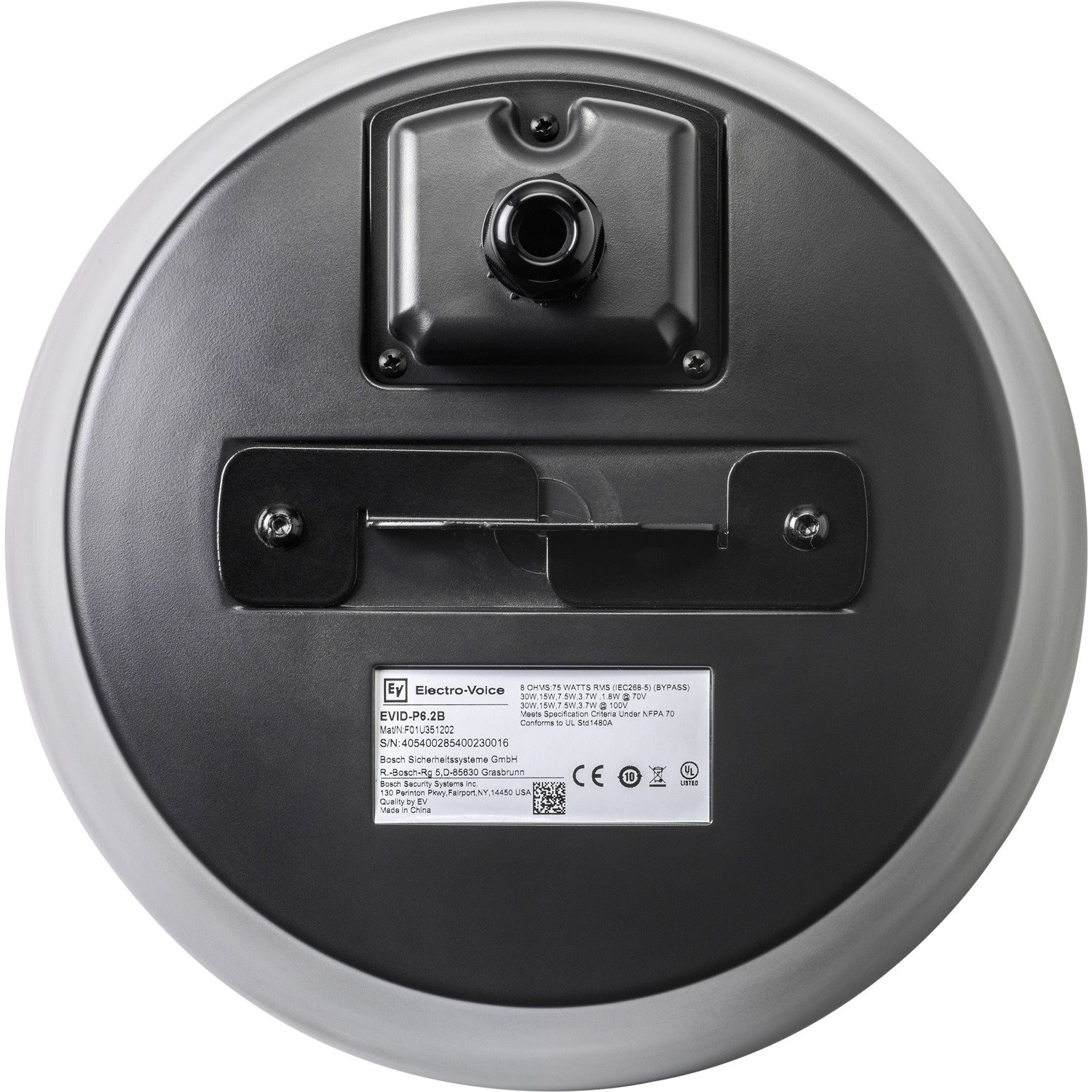 Electro-Voice EVID P6.2 2-way Indoor/Outdoor Ceiling Mountable, Pendant Mount Speaker - Black