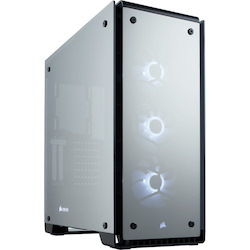 Corsair Crystal 570X Computer Case - Mini ITX, ATX Motherboard Supported - Mid-tower - Steel - Black