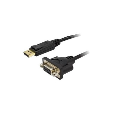 Comsol 20 cm DisplayPort/VGA Video Cable for Monitor, PC, Video Device