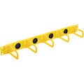 Tripp Lite by Eaton Horizontal Cable Manager Flexible Rings Yellow 1U Rackmount