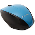 Verbatim Mouse - Radio Frequency - USB 2.0 - Blue Optical - 2 Button(s) - Blue