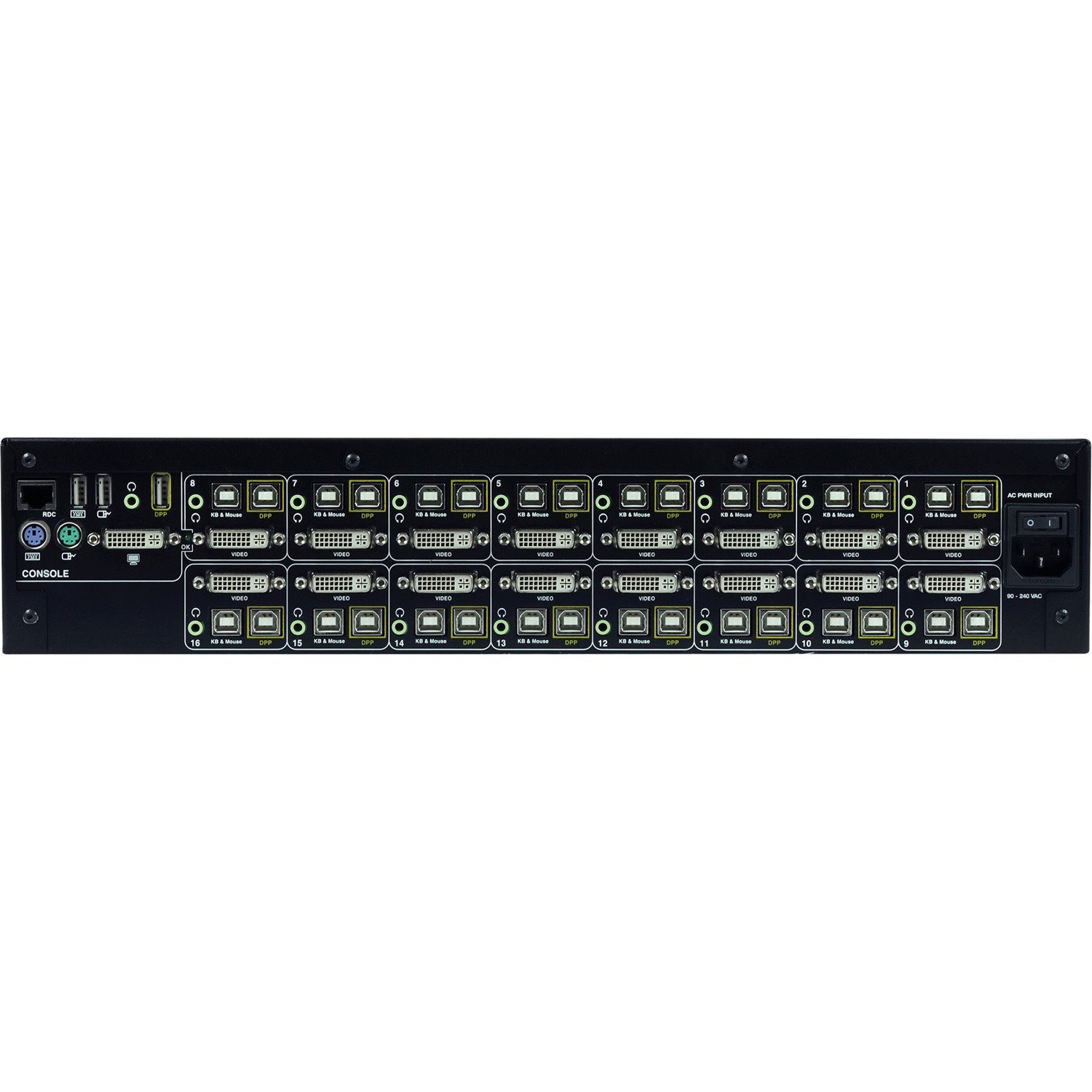 Kramer K2016E HighSecLabs Secure 16-Port, DVI-I KVM Switch