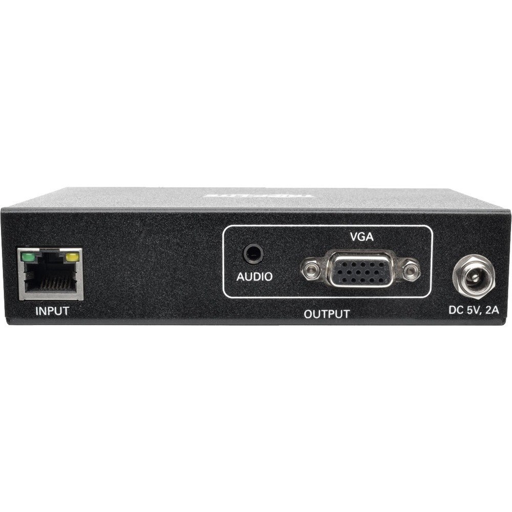 Eaton Tripp Lite Series VGA Audio + Video over IP Extender Receiver over Cat5/Cat6, RS-232 Serial and IR Control, 1920 x 1440, 328 ft. (100 m), TAA