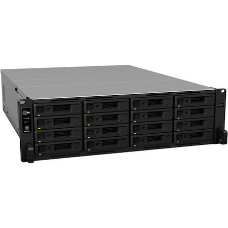 Synology RackStation RS2818RP+ 16 x Total Bays SAN/NAS Storage System - Intel Atom C3538 Quad-core (4 Core) 2.10 GHz - 4 GB RAM - DDR4 SDRAM - 3U Rack-mountable