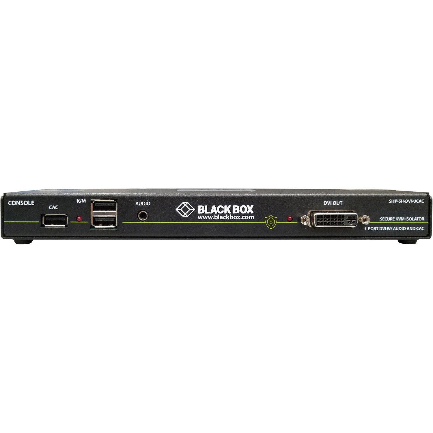 Black Box Secure NIAP 3.0 Single-Head DVI-I USB KVM Defender with CAC
