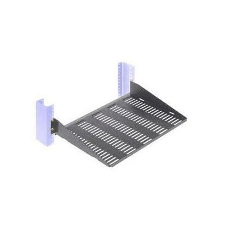 Rack Solutions 2U 2Post Vented Cantilever Shelf 13in (D) - Flanged Down