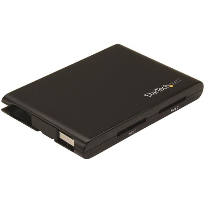 StarTech.com 2 Slot USB 3.0 SD Card Reader - SD 4.0 UHS II - TAA Compliant - USB SD Card Reader - Dual SD Card Reader