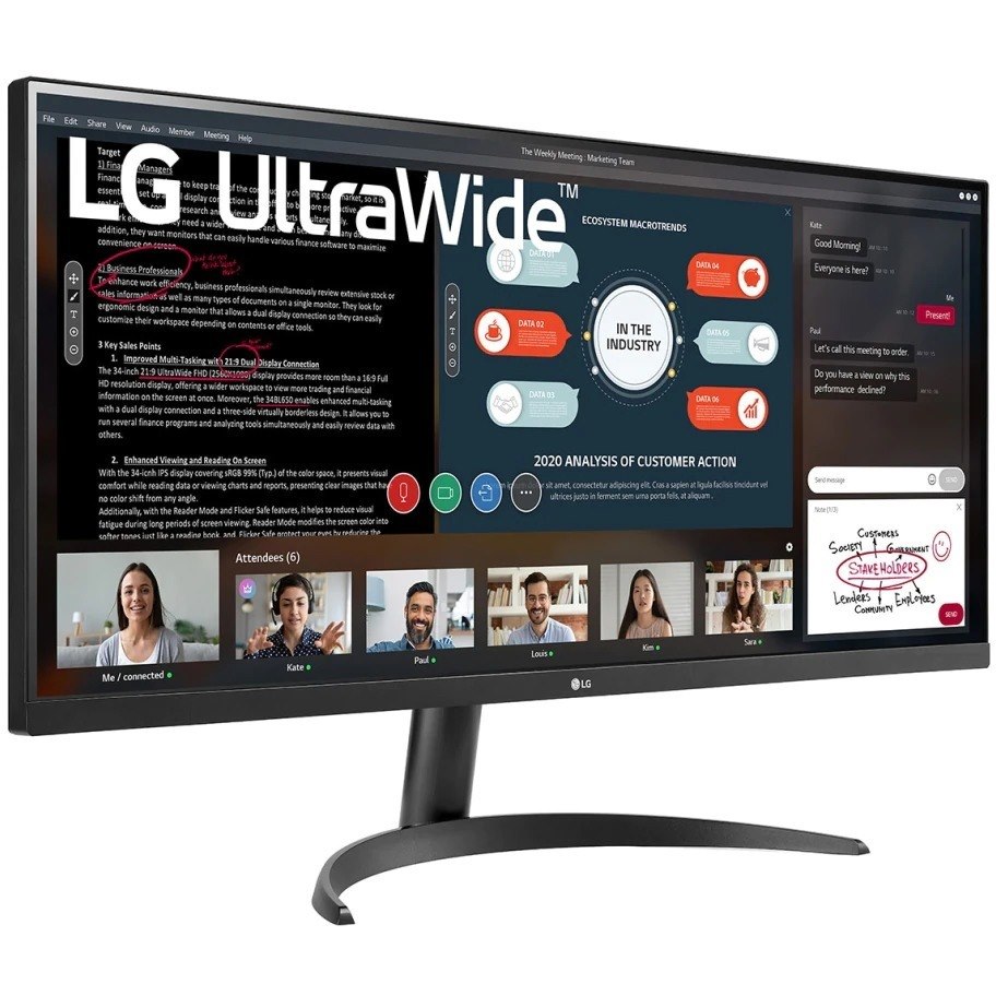 LG Ultrawide 34WP500-B 34" Class UW-UXGA LCD Monitor - 21:9