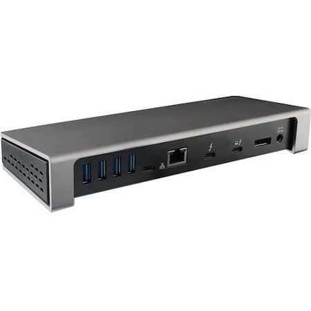 StarTech.com Thunderbolt 3 Dock - Dual Monitor 4K 60Hz TB3 Docking Station with DisplayPort - 85W Power Delivery, 6-Port USB 3.0, SD, GbE