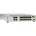 Allied Telesis 12 SFP/SFP+ Slot Stackable Switch with 4-Port 100/1000/10G Base-T (RJ-45)
