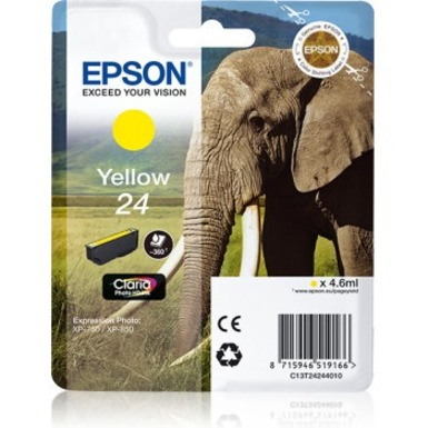 Epson Claria Photo HD 24 Original Standard Yield Inkjet Ink Cartridge - Yellow - 1 Pack