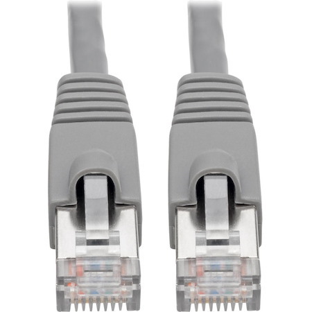 Eaton Tripp Lite Series Cat6a 10G Snagless Shielded STP Ethernet Cable (RJ45 M/M), PoE, Gray, 7 ft. (2.13 m)