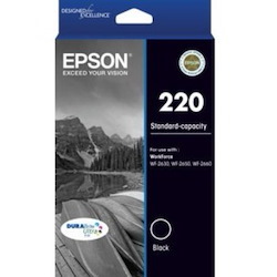 Epson DURABrite Ultra 220 Original Standard Yield Inkjet Ink Cartridge - Black Pack