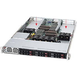 Supermicro SuperServer 1026GT-TF Barebone System - 1U Rack-mountable - Socket B LGA-1366 - 2 x Processor Support