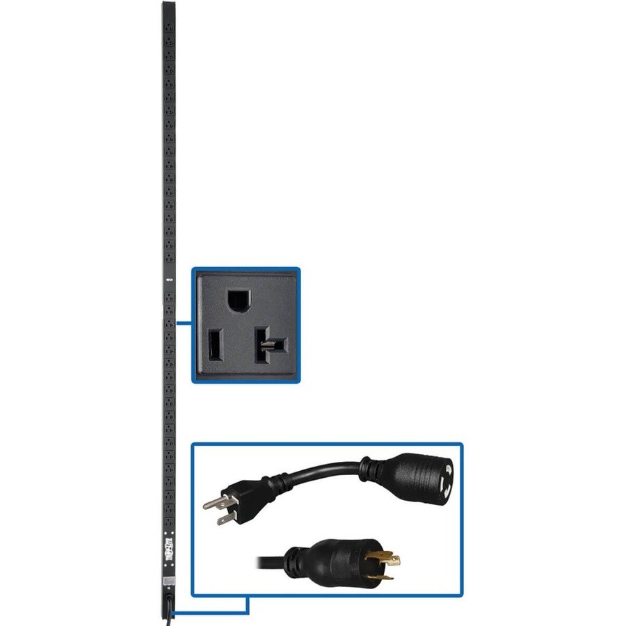 Eaton Tripp Lite Series 2kW 100-127V Single-Phase Basic PDU - 36 NEMA 5-15/20R Outlets, L5-20P Input (5-20P Adapter), 15 ft. Cord, 72 in. 0U Rack