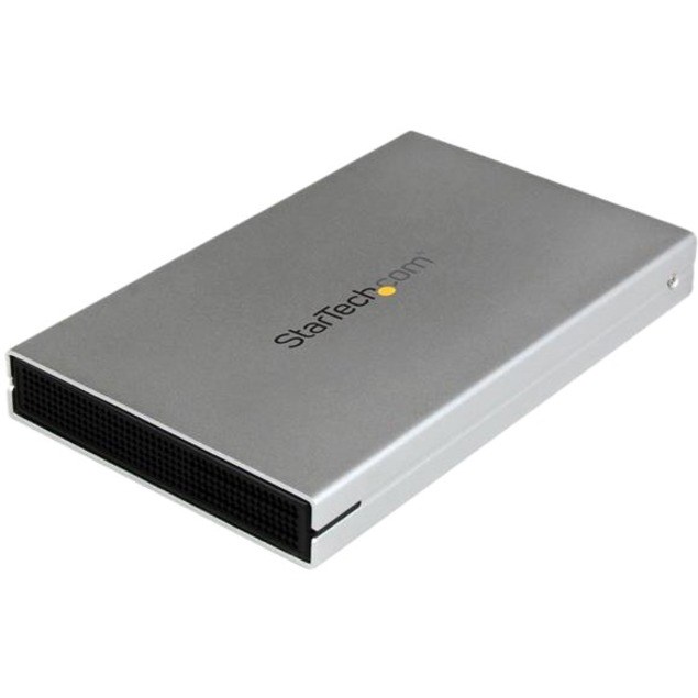 StarTech.com Drive Enclosure SATA/600 - USB 3.0 Type B, eSATAp Host Interface - UASP Support External - Silver