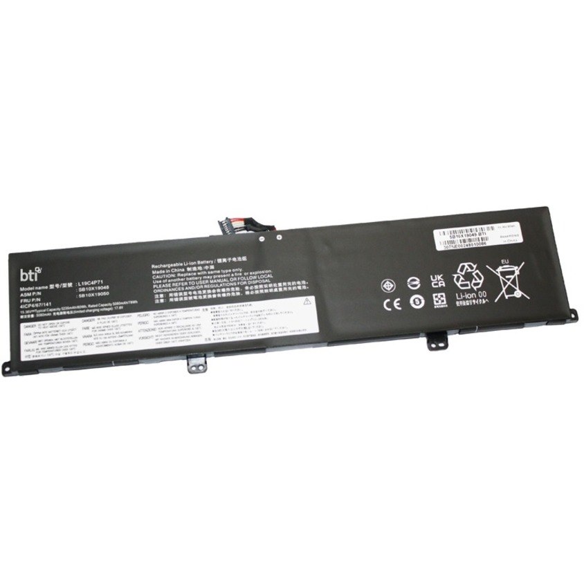 BTI 5B10X19049-BTI 15.36V 80WHR LI-ION BATTERY 5B10X19049, 5B10X19050, L19C4P71, L19M4P71, SB10X19047, SB10X19048