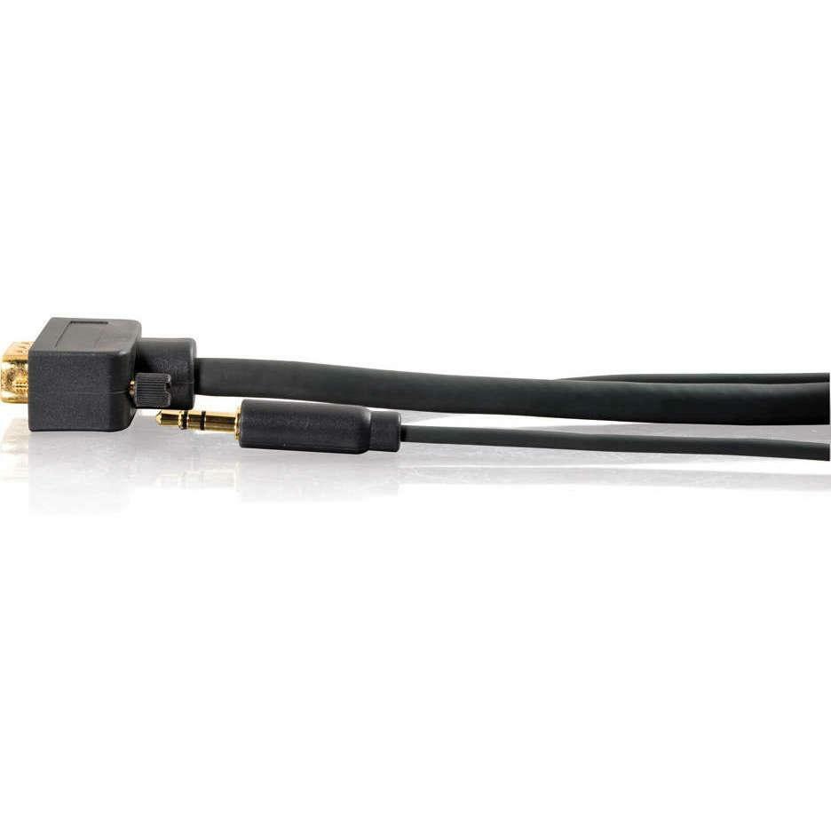 C2G 35ft Flexima HD15 UXGA + 3.5mm Stereo Audio M/M Monitor Cable