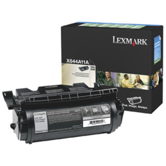 Lexmark X644A11E Original Laser Toner Cartridge - Black Pack