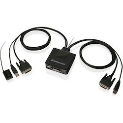 IOGEAR 2-Port USB DVI Cable KVM Switch