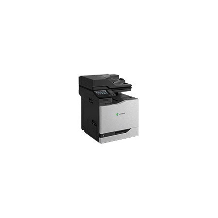 Lexmark CX820de Laser Multifunction Printer-Color-Copier/Fax/Scanner-52 ppm Mono/52 ppm Color Print-1200x1200 Print-Automatic Duplex Print-200000 Pages Monthly-650 sheets Input-Color Scanner-1200 Optical Scan-Color Fax-Gigabit Ethernet