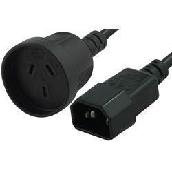 14SB180 Power Cord Adapter for Aus Plug Devices - Length 1.8m - IEC C14 to Aus GPO 