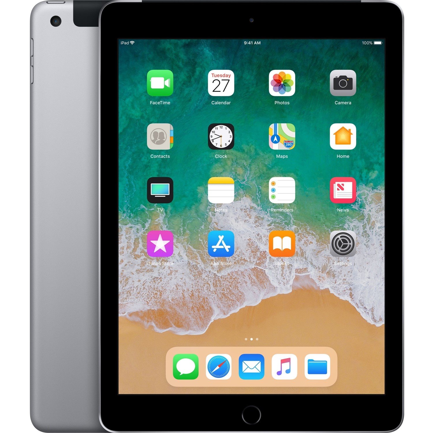 Apple iPad Tablet - 24.6 cm (9.7") - 128 GB Storage - 4G - Space Gray