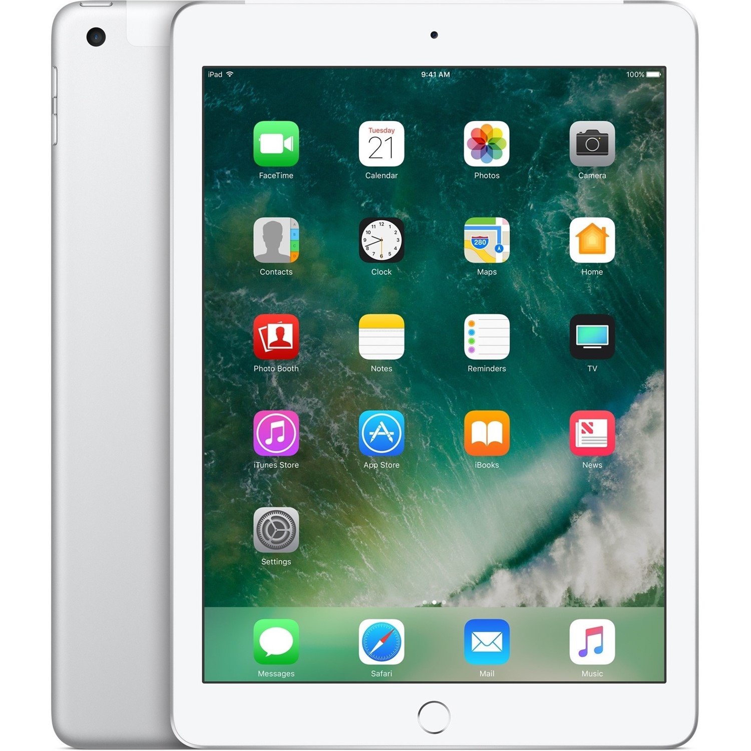 Apple iPad Tablet - 24.6 cm (9.7") - 128 GB Storage - 4G - Silver