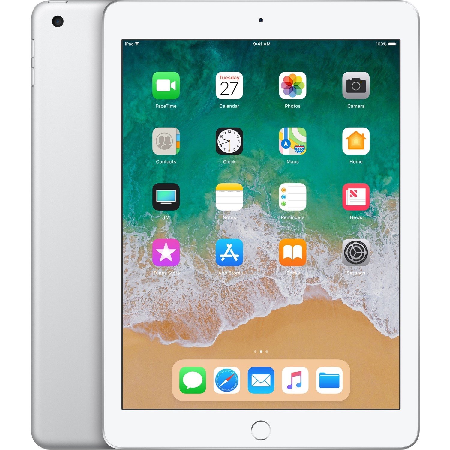 Apple iPad Tablet - 24.6 cm (9.7") - 128 GB Storage - Silver