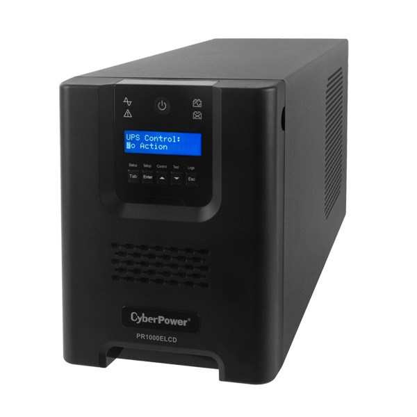 CyberPower Professional Tower PR1000ELCD Line-interactive UPS - 1 kVA/900 WTower