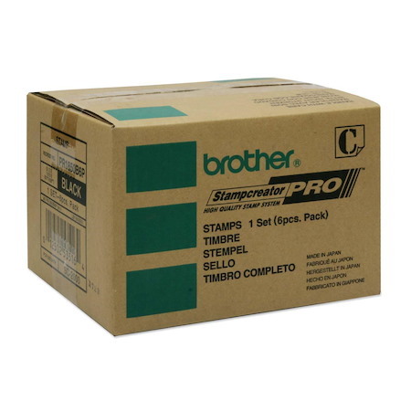 Brother 18 X 50MM Black (Box Of 6 PCS) With 8 X Id Labels