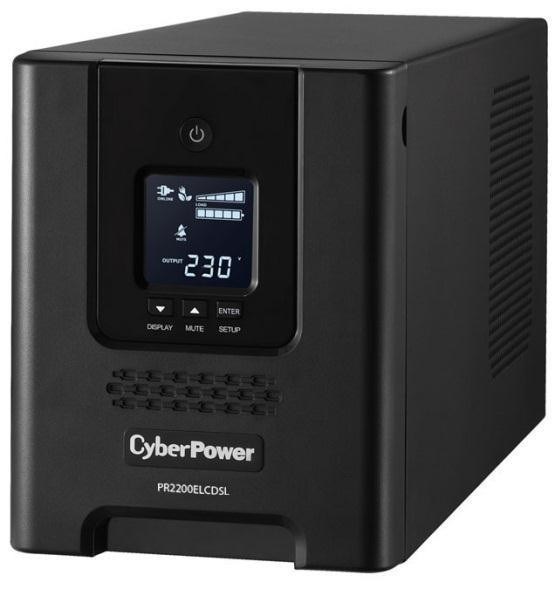 CyberPower Professional Tower PR2200ELCDSL Line-interactive UPS - 2.20 kVA/1.98 kWTower