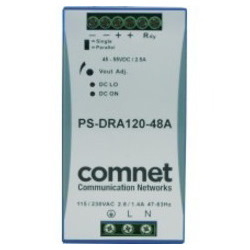 Comnet 48VDC 120W 2.5A Din High Temp