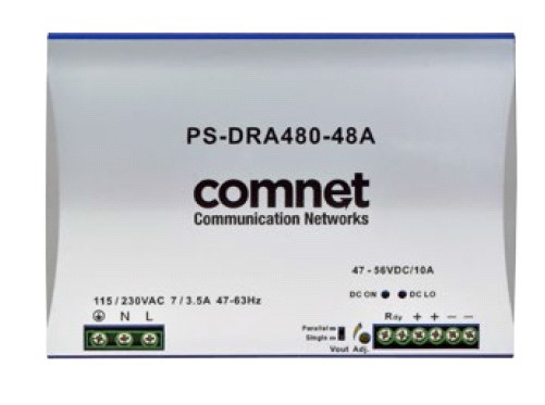 Comnet 48VDC 480Watt 10A Din Rail High