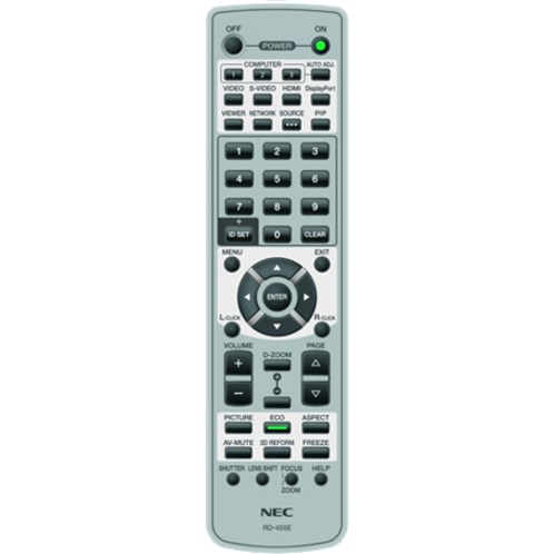 Nec Replacement Remote For Np-Pa500x/Pa500u/Pa5520w/Pa600x, Np-Pa622u/Pa672w/Pa722x,