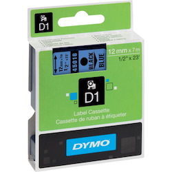 Dymo D1 BLK On Blue 12MMX7M Tape