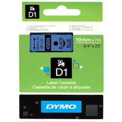 Dymo Tape D1 19MMX7M Blk/Blu