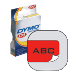 Dymo Tape D1 19MMX7M Blk/Red