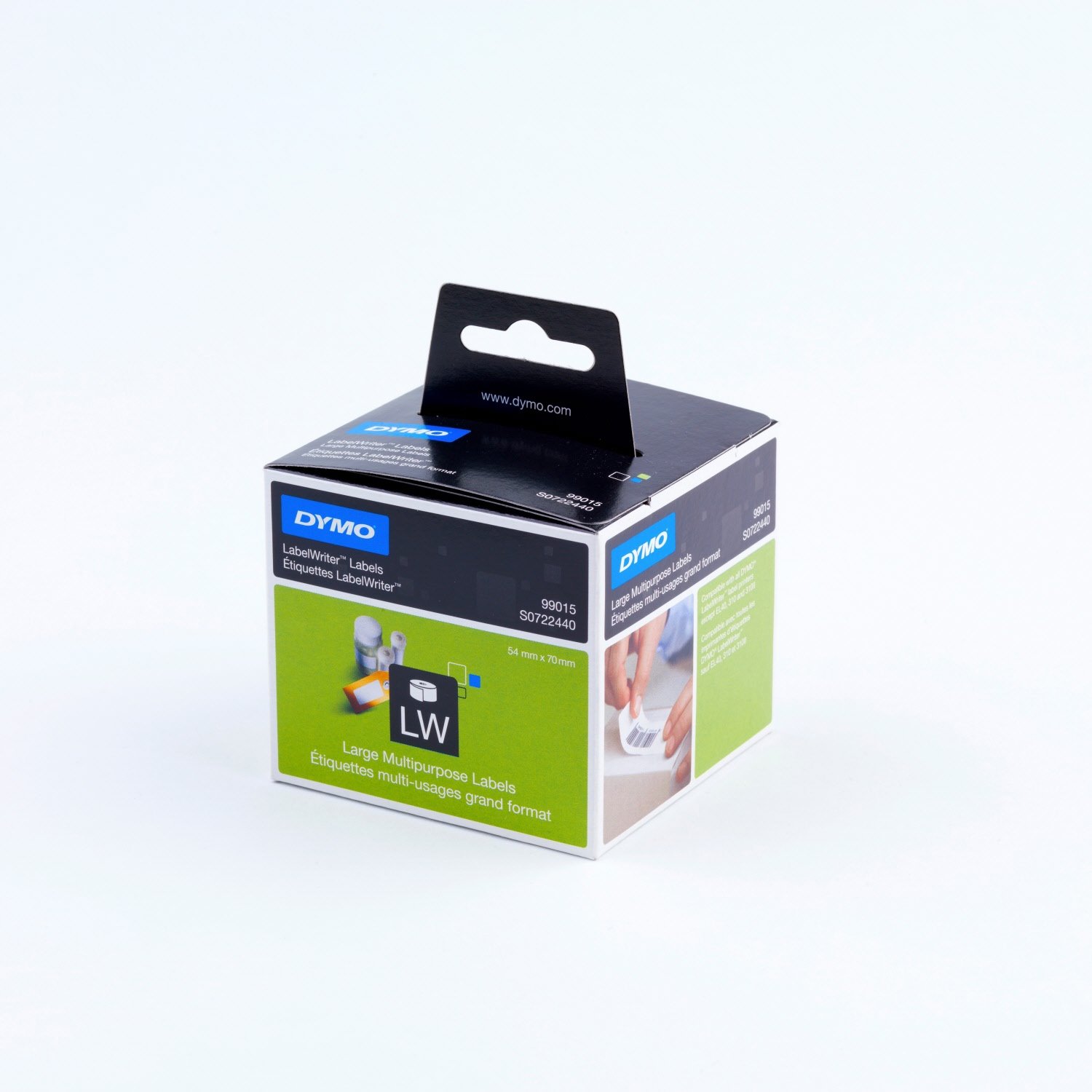 Dymo (SD99015/S0722440) Large Multi-Purposem, Paper/White 54MM X 70MM, 1 Roll/Box, 320 Labels/Roll