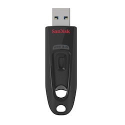 SanDisk 256 GB USB 3.0 Flash Drive - Black - 128-bit AES