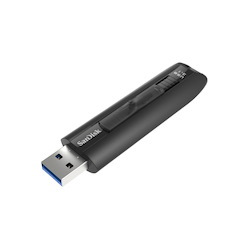 SanDisk Extreme Go Usb 3.1 Flash Drive, CZ800 64GB, Usb3.1, Black, Retractable, Lifetime Limited